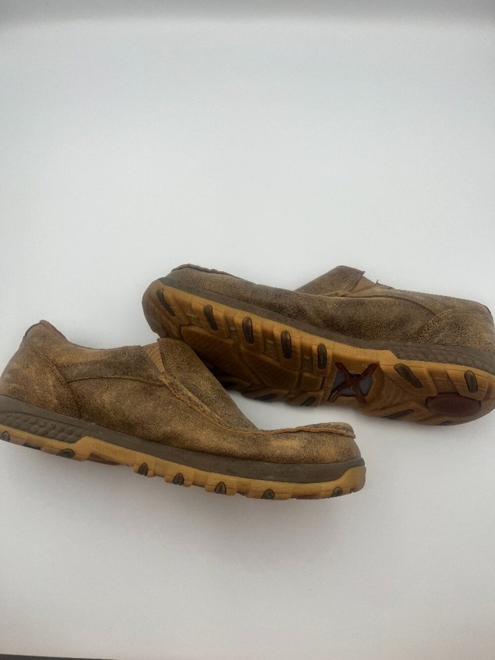 Twisted X Men's Bomber Leather Slip On Driving Moccasins 11.5 W MXC0003